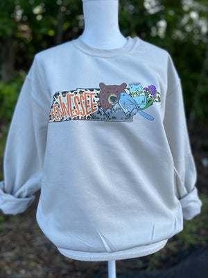 Tennessee bear sand sweatshirt 234