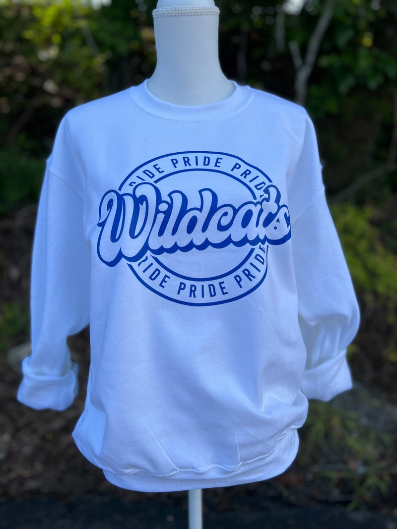 Wildcat pride white sweatshirt preorder