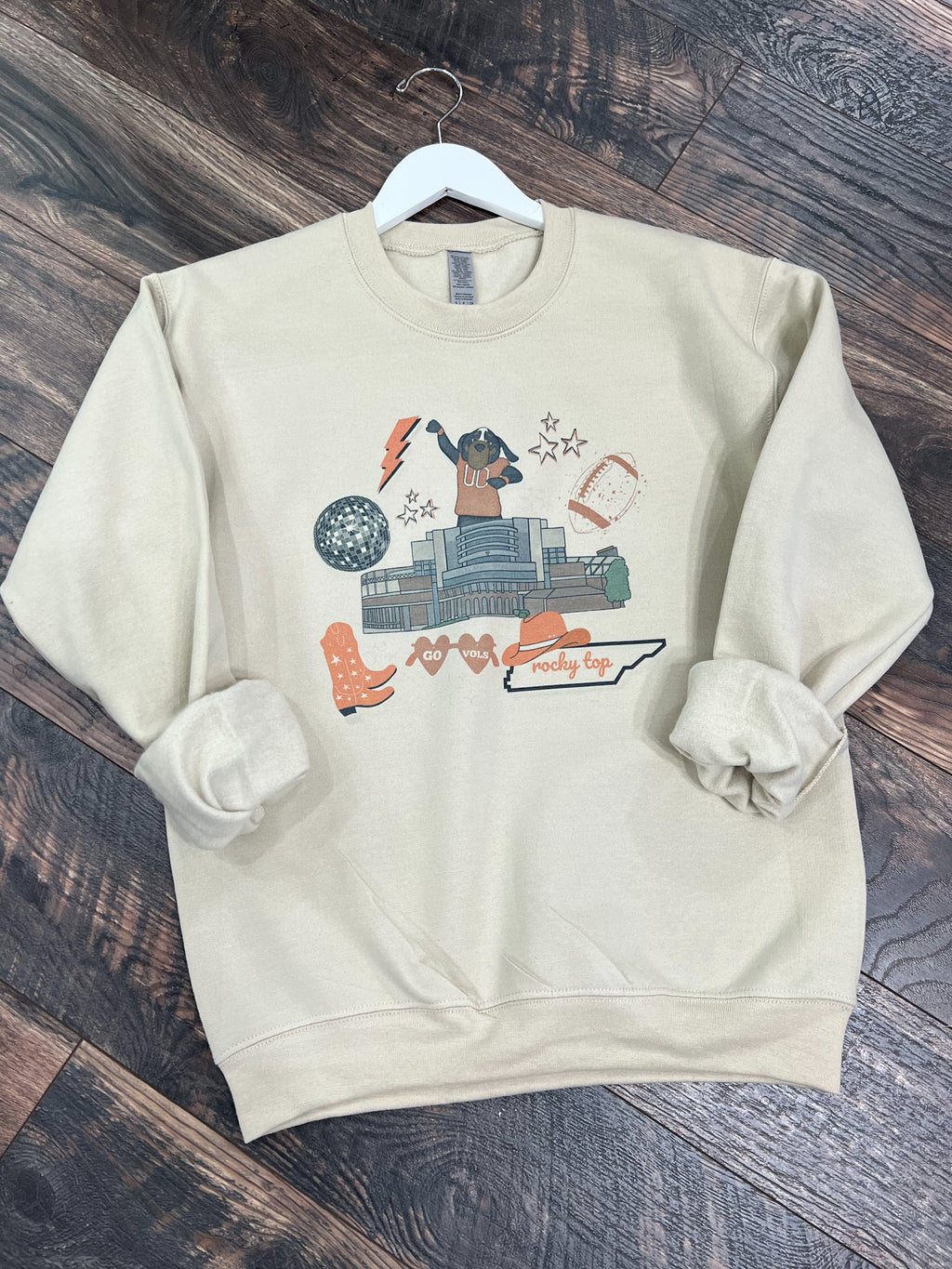 sand TN stadium sweatshirt