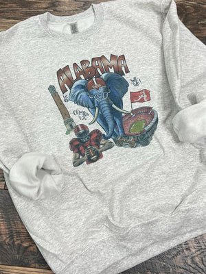 Alabama collage sweatshirt