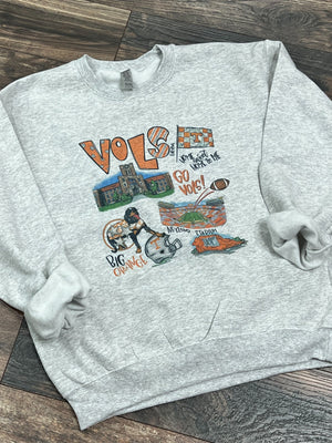 Tennessee collage sweatshirt 368