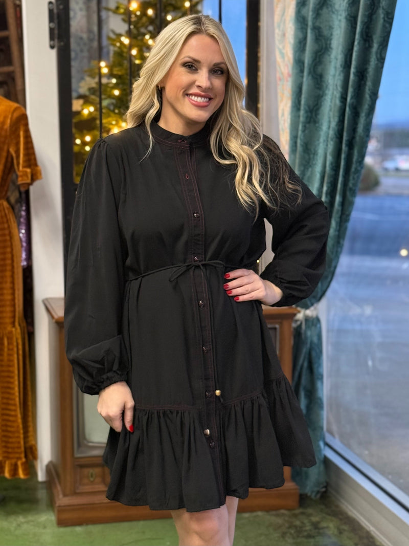 black and red dress B39