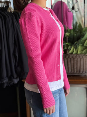 pink sweater cardigan B7