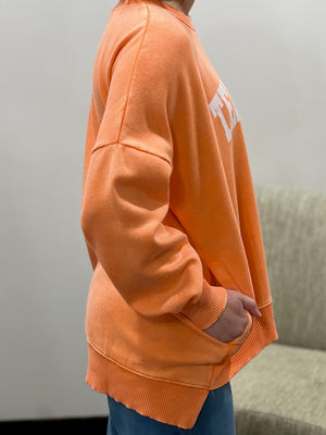 orange Tennessee mineral wash sweatshirt C3