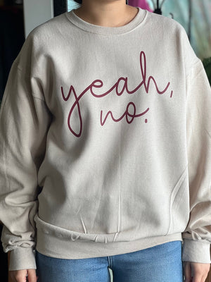 yeah, no Sand Sweatshirt 170