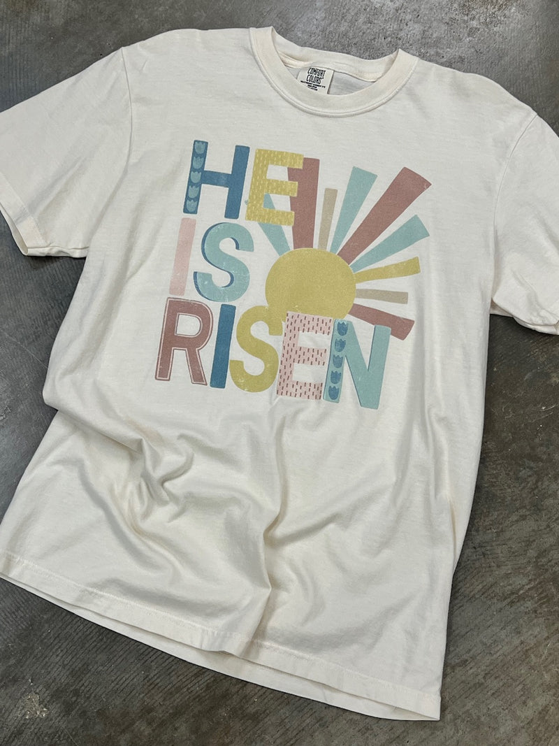 He is Risen Ivory Tee