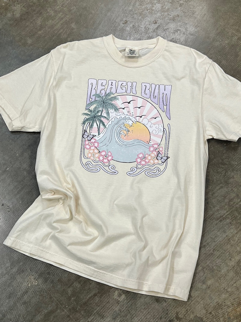 Beach Bum Ivory Tee