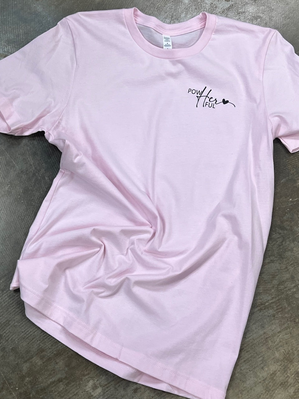 PowHerFul Tee Pink Tee