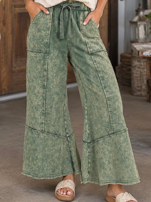 A20 Ash Jade Mineral Wash Flare Pant