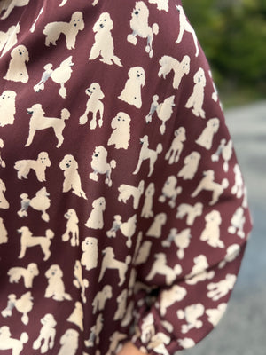 A23 Brown Poodle Top