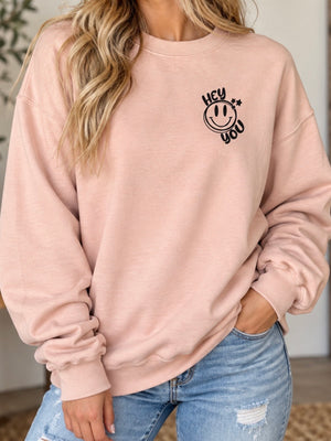 reading this sweatshirt dusty rose