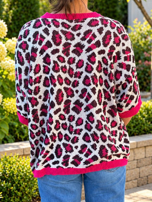 Pink Leopard Sweater