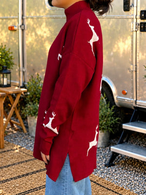 Red Reindeer Sweater