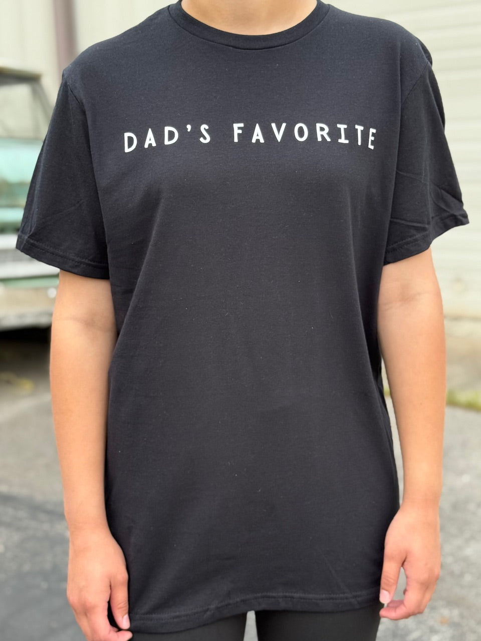 Dad’s Favorite tee (white ink) 256