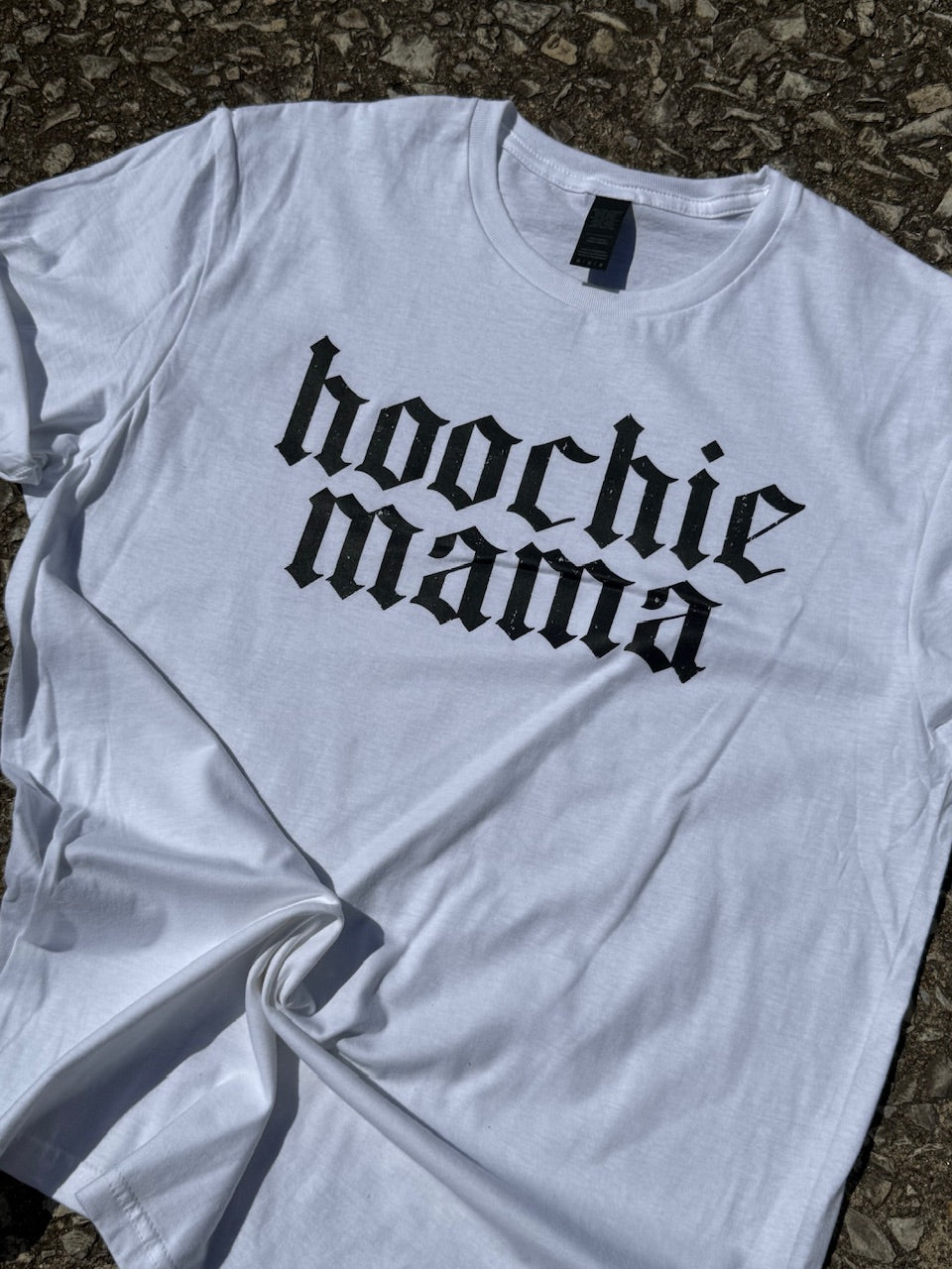hoochie mama white tee 318