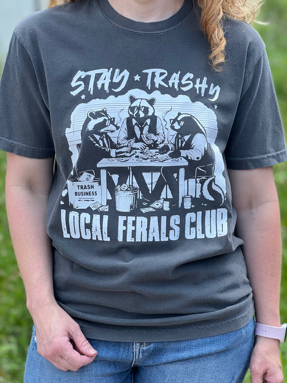 stay trashy feral tee