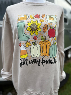 Fall is my favorite sand sweatshirt 399