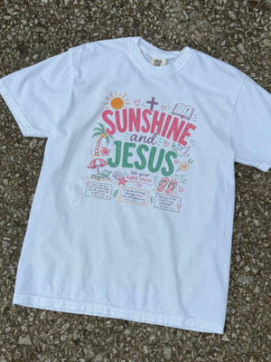 sunshine and Jesus tee