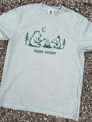 sage happy camper tee