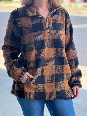 plaid pullover B30