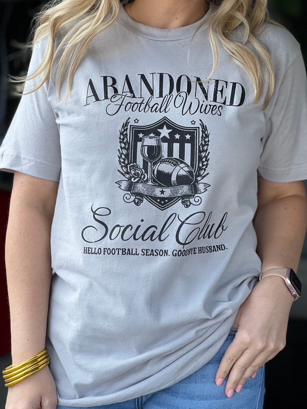 abandoned football wives tee