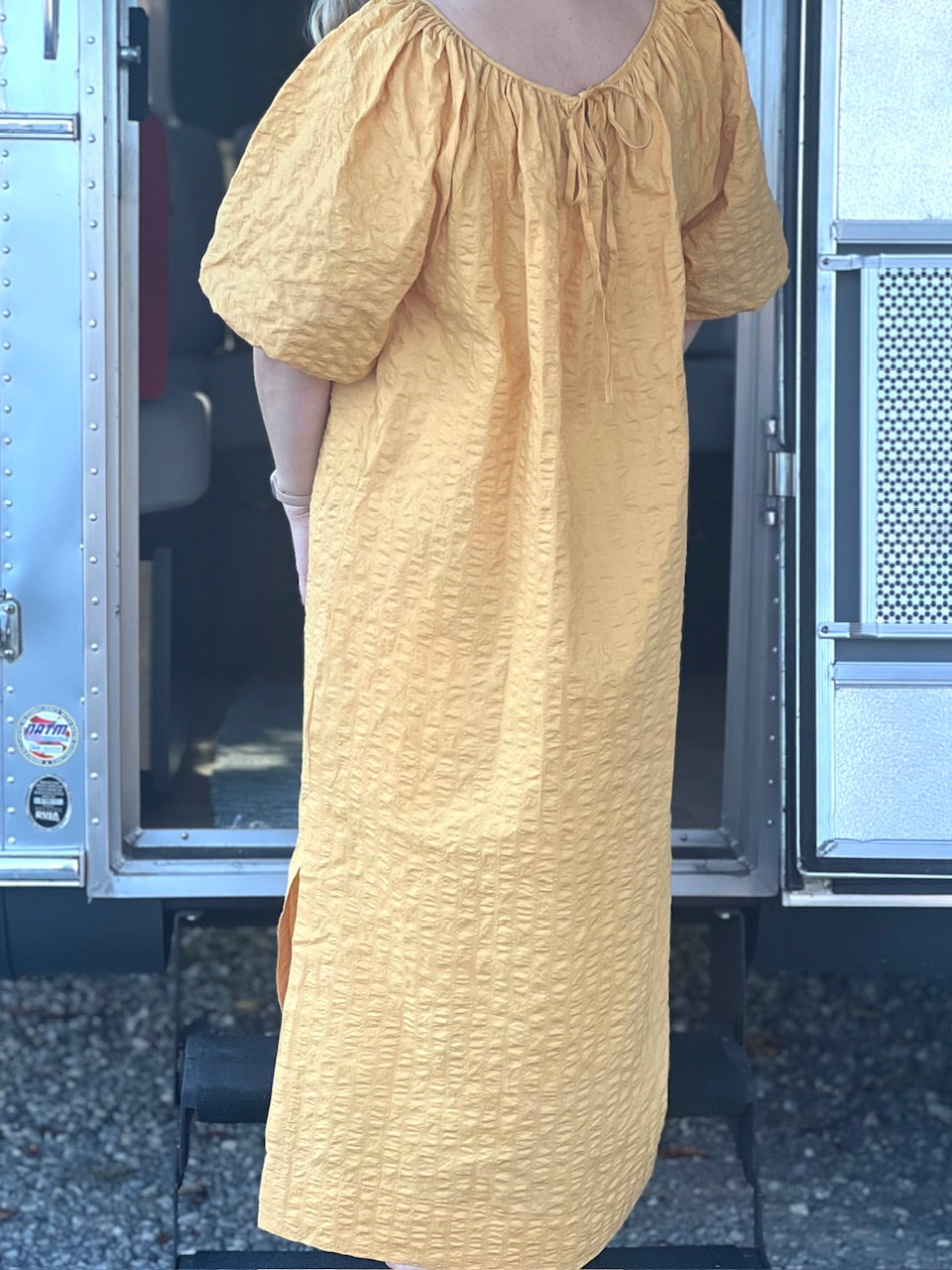 mustard boho dress H1