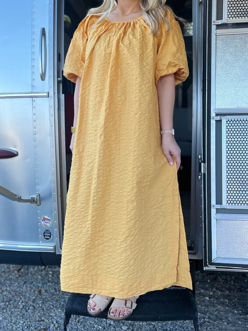 mustard boho dress H1