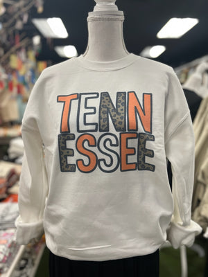 white Tennessee leopard sweatshirt 233