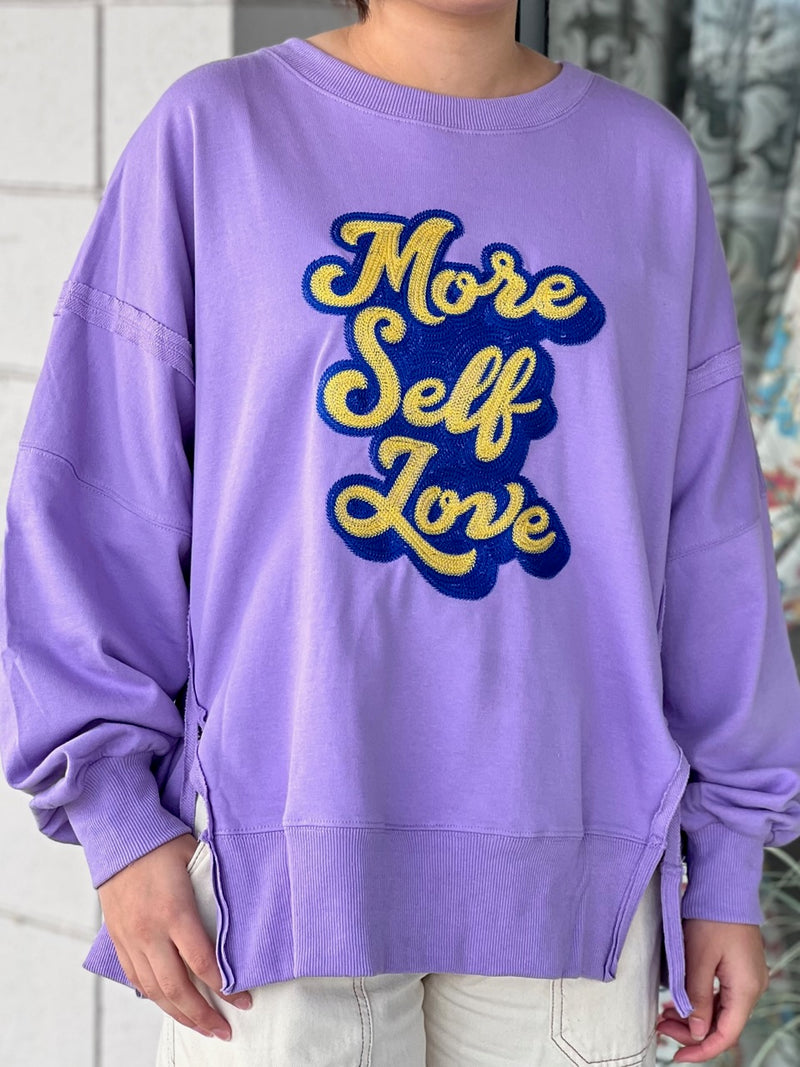 more self love sweatshirt