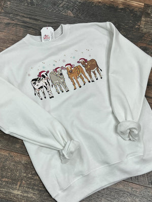 Christmas cows sweatshirt PROMO