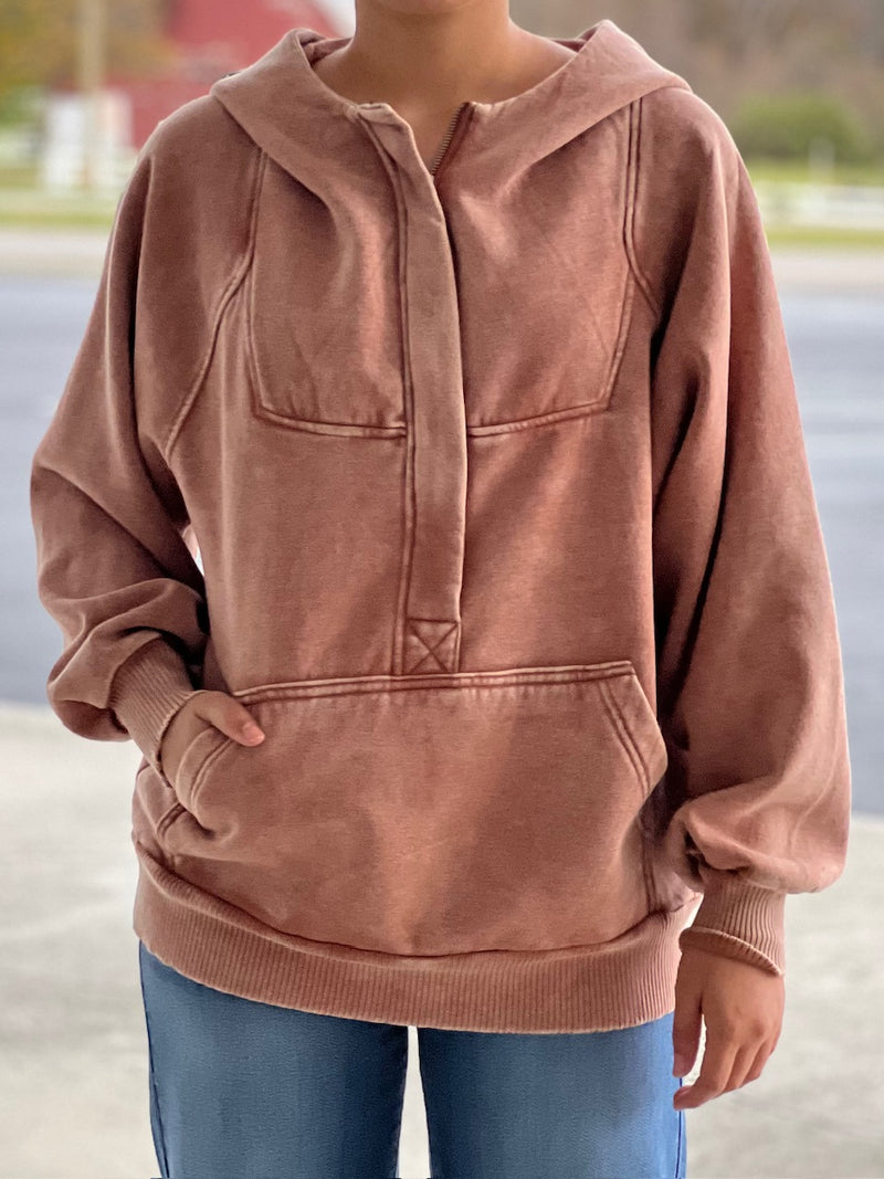 Gingerbread Mineral Wash Hoodie PROMO