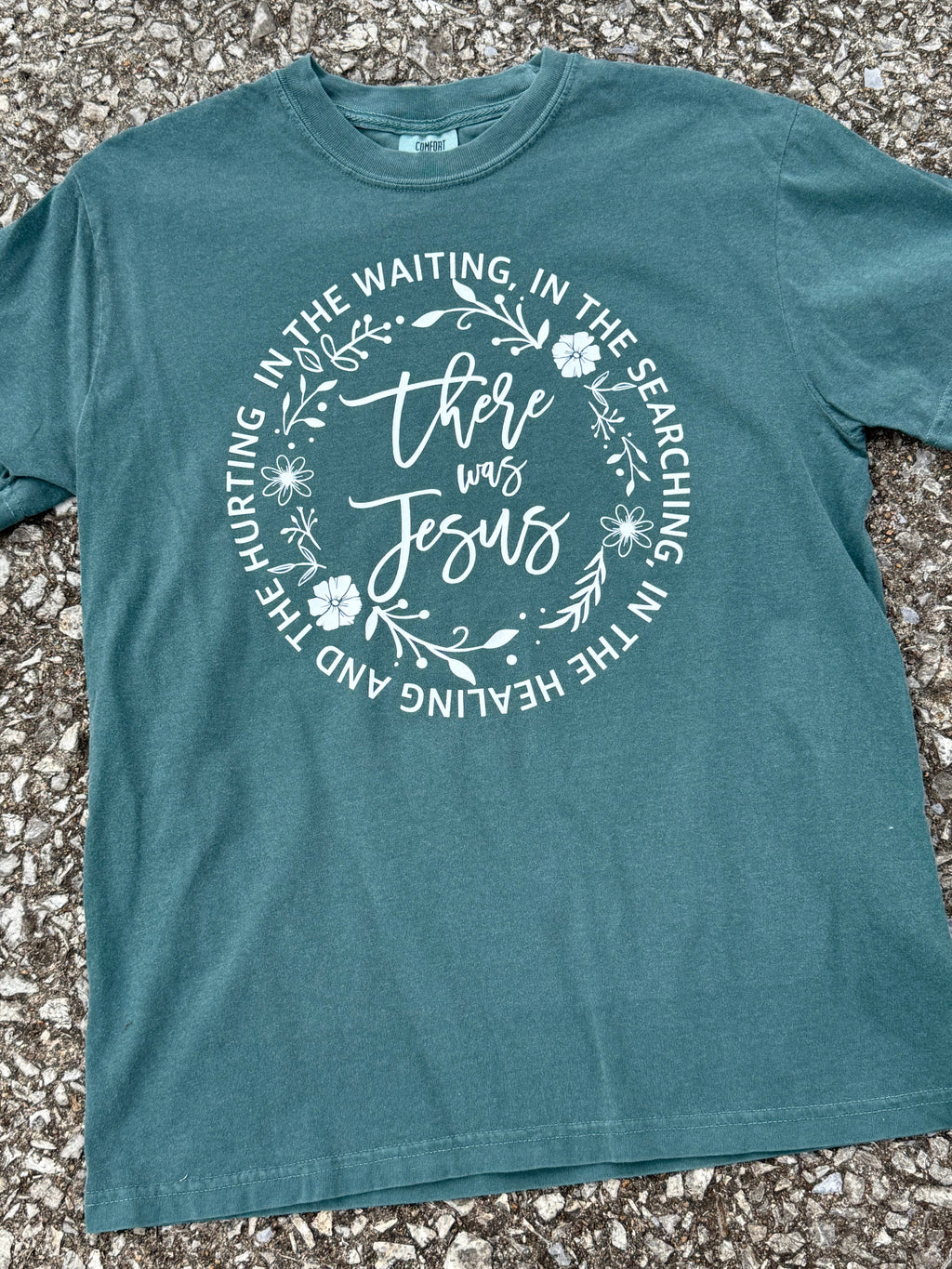 there was Jesus blue spruce CC tee