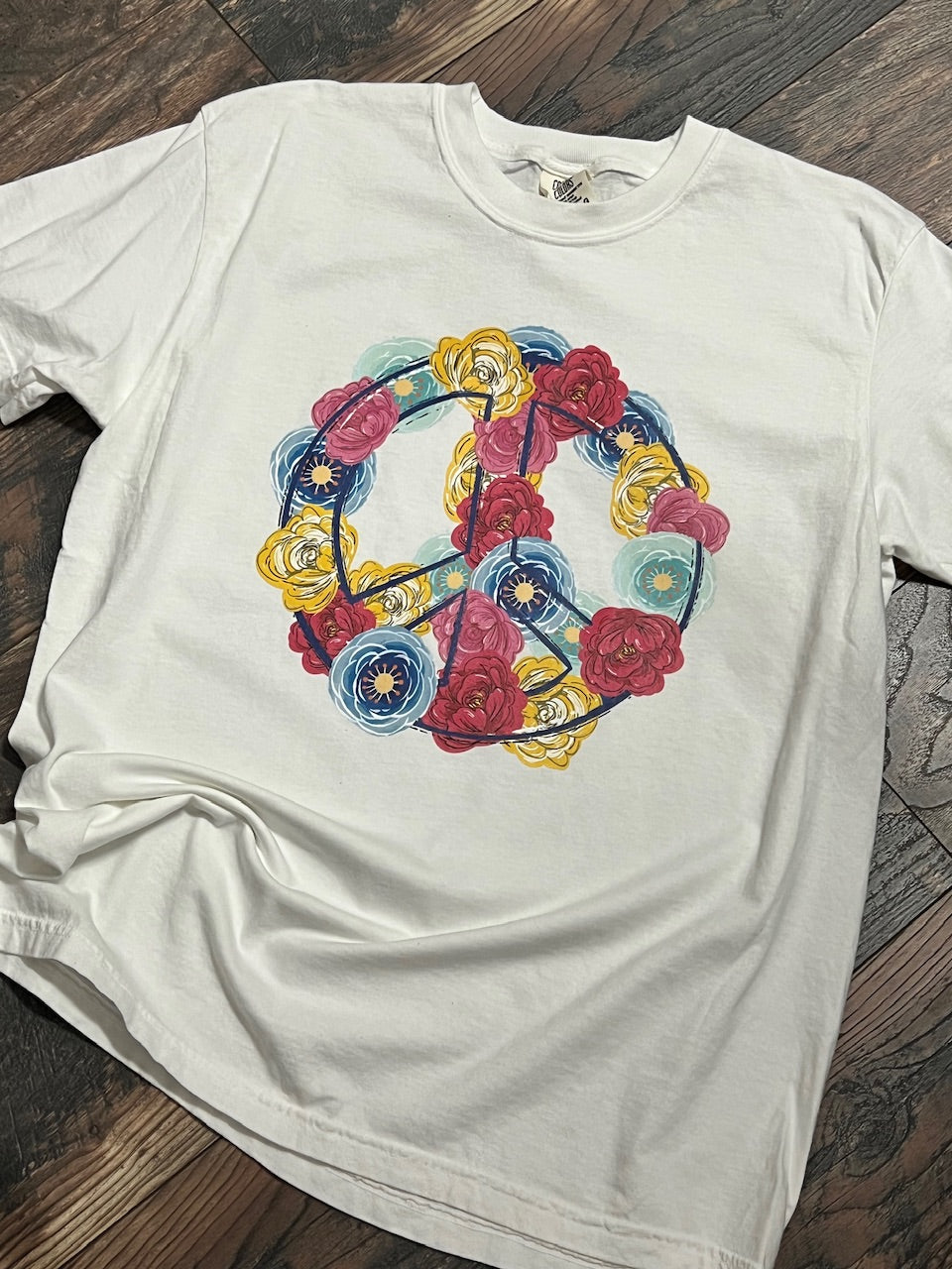 Floral Peace Sign Tee 159