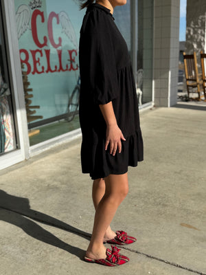 black ribbed dress V3