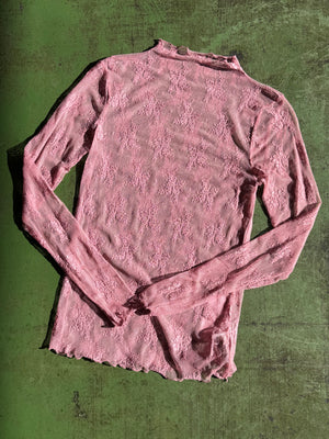 pink lace layering top L2