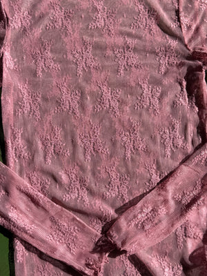 pink lace layering top L2