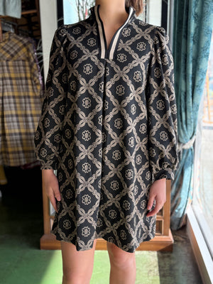 black lattice dress V34