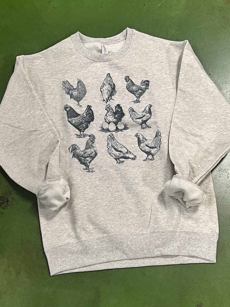 Gray Chickens Sweatshirt