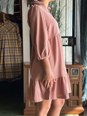 dusty rose ribbed dress V2