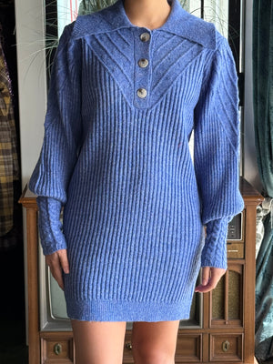 blue sweater dress H30
