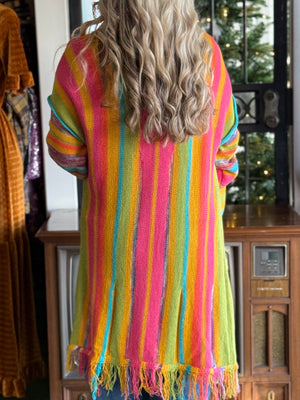 multi-color cardigan B41