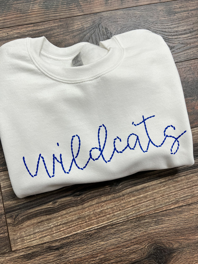 Wildcats printed embroidery sweatshirt