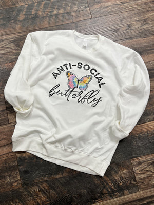 anti-social butterfly sweatshirt 213
