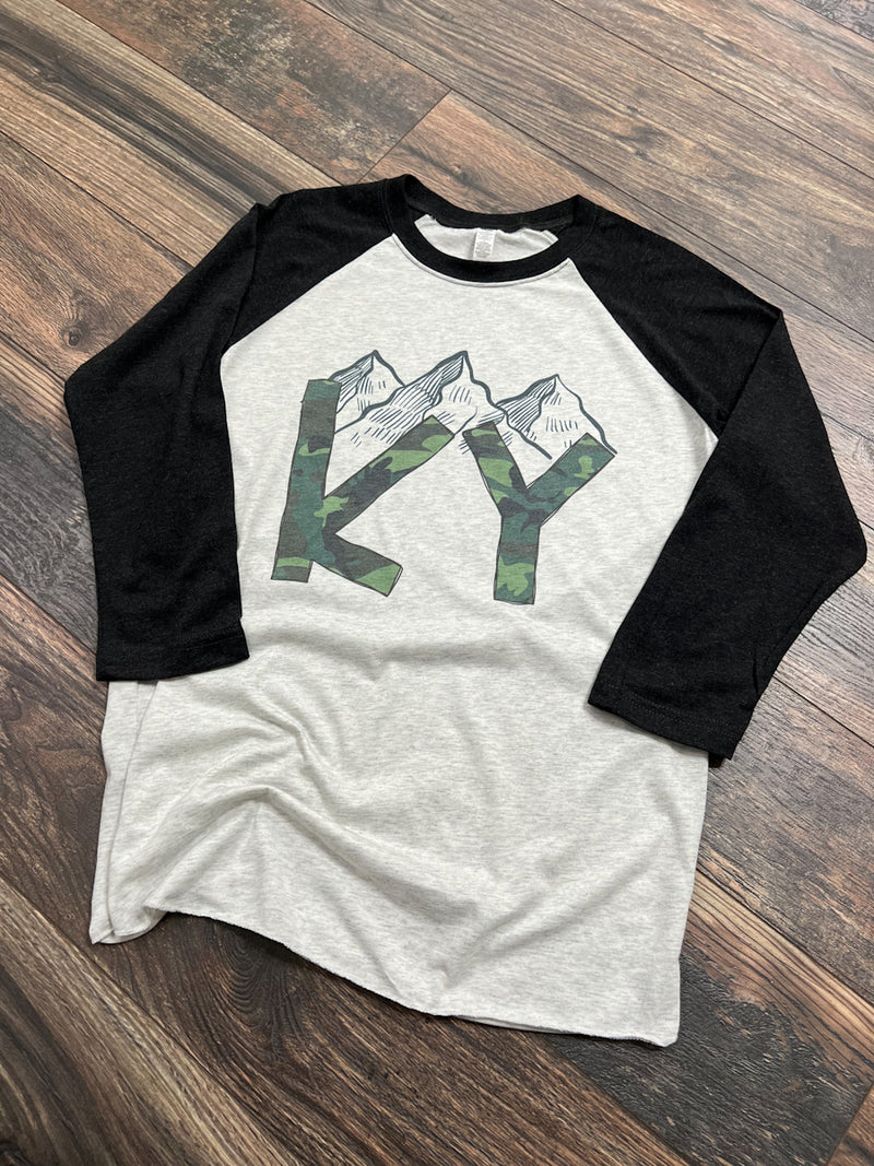 camo mountains KY raglan