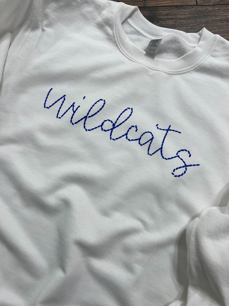 Wildcats printed embroidery sweatshirt