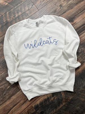 Wildcats printed embroidery sweatshirt